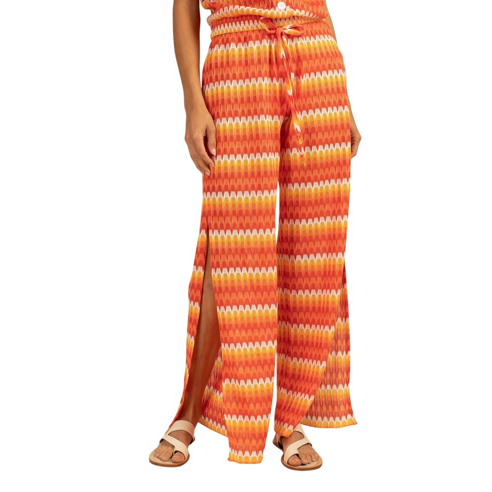 Trina Turk Swim Sunray Crochet Slit Pant Cover Up Women's Size Small